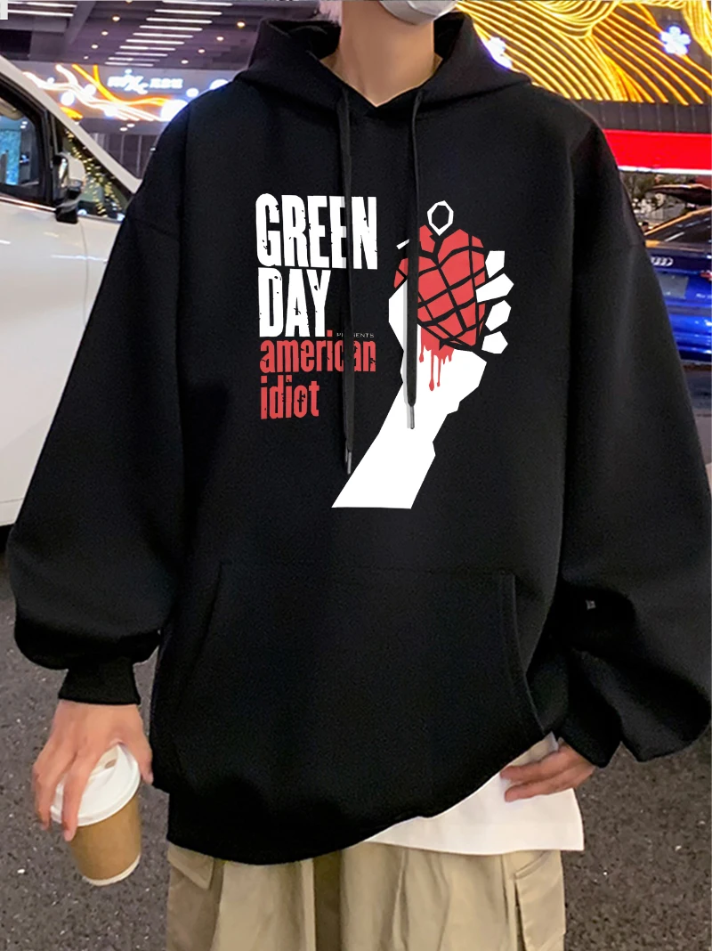 Greene Day, Amerikan, Idiot, album covers, men's and women's hoodies, fall/winter sweatshirts, jackets, tops