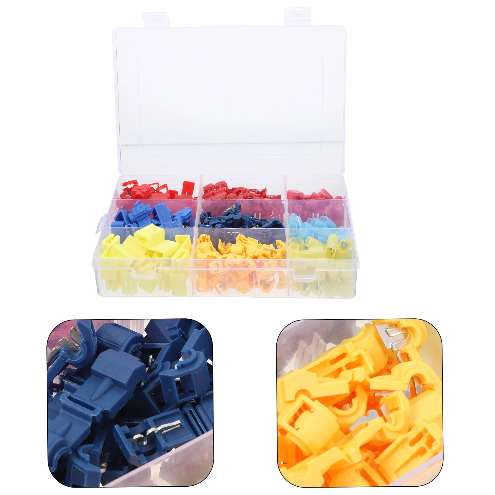 

160Pcs T Tap Wire Connectors Kit Self-Stripping Insulated Splice Terminals Quick Disconnect Electrical Connectors for Automotive