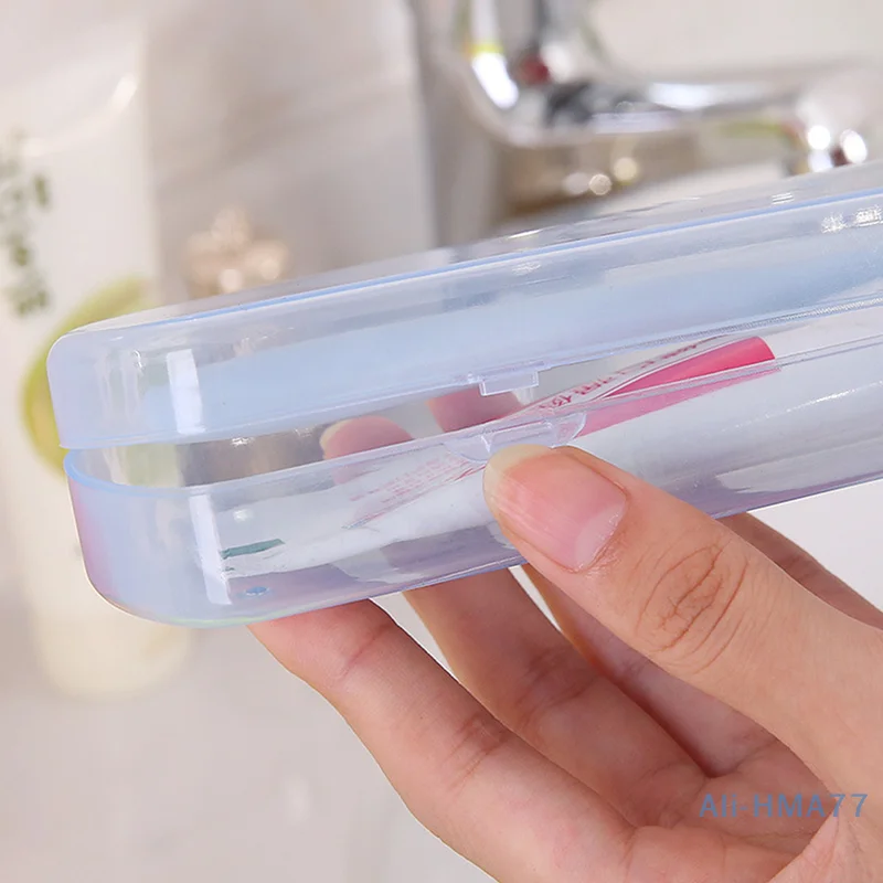 Travel Portable Toothbrush Box Candy Color Bathroom Toothpaste Holder Storage Case Box Organizer Travel Toiletries Storage Boxes