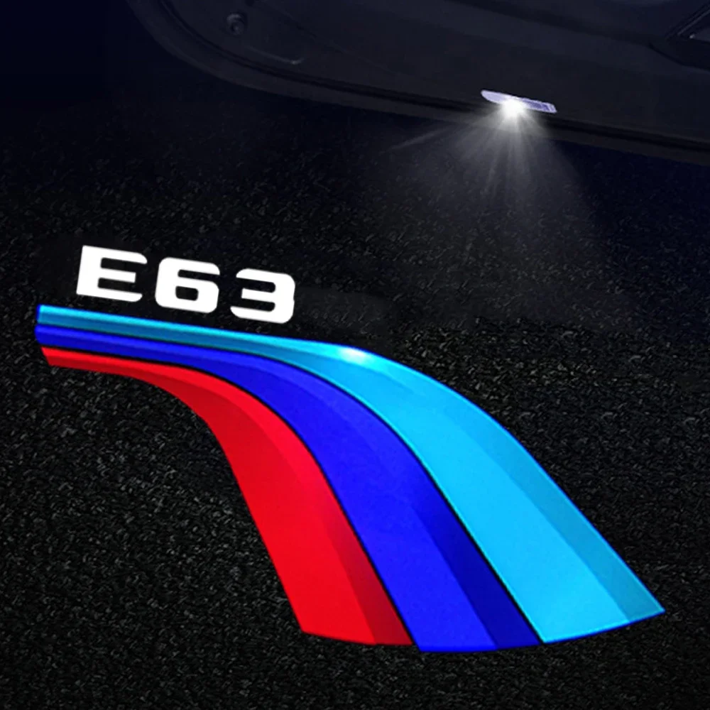 2Pcs HD LED Ghost Shadow Projection Courtesy Puddle Welcome Light For BMW 6 Series E63 E64 2004‑2010 Plug And Play Car Door Lamp