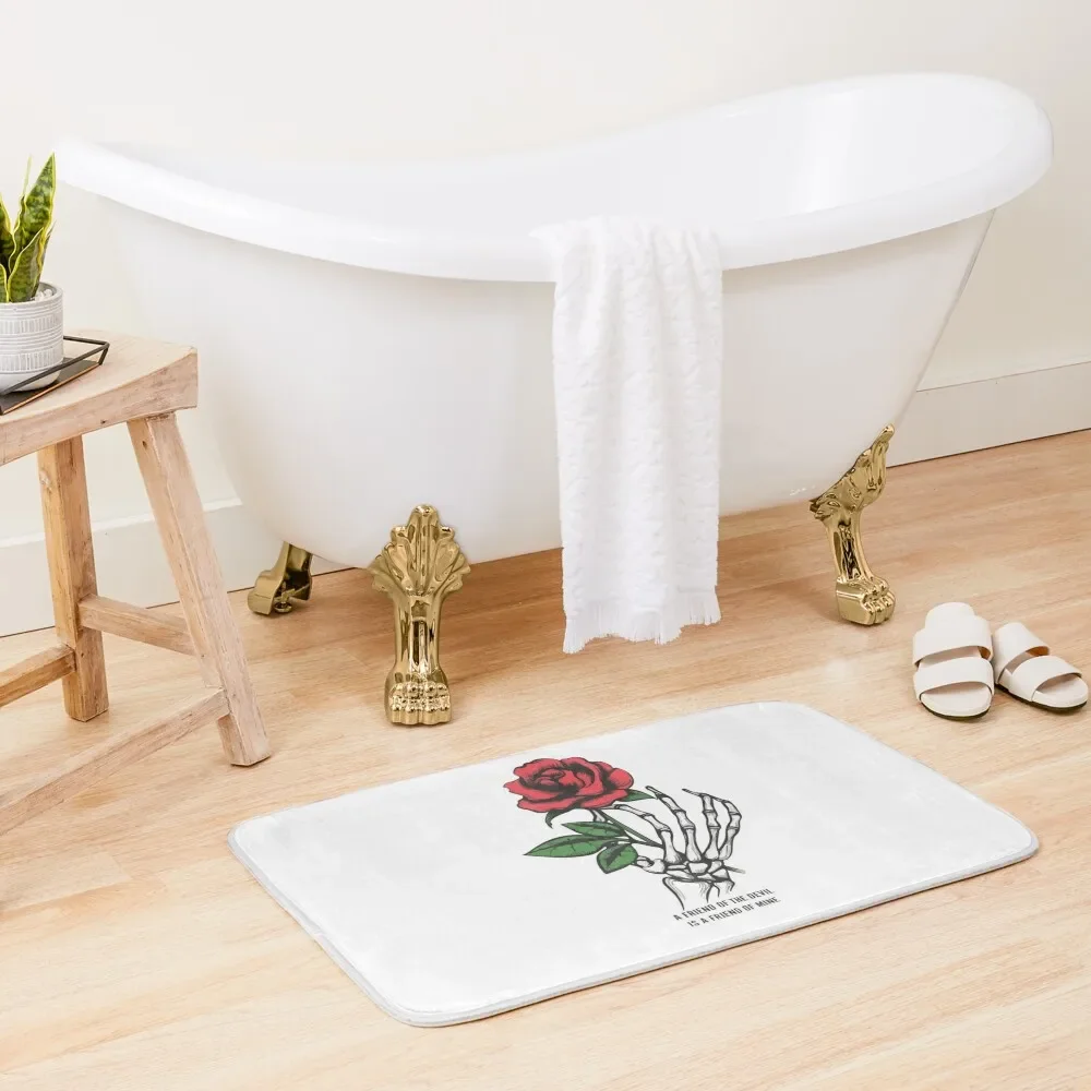 

A Friend of the Devil Bath Mat Carpet Anti Slip Bathroom Rug Kit Bathroom Mat