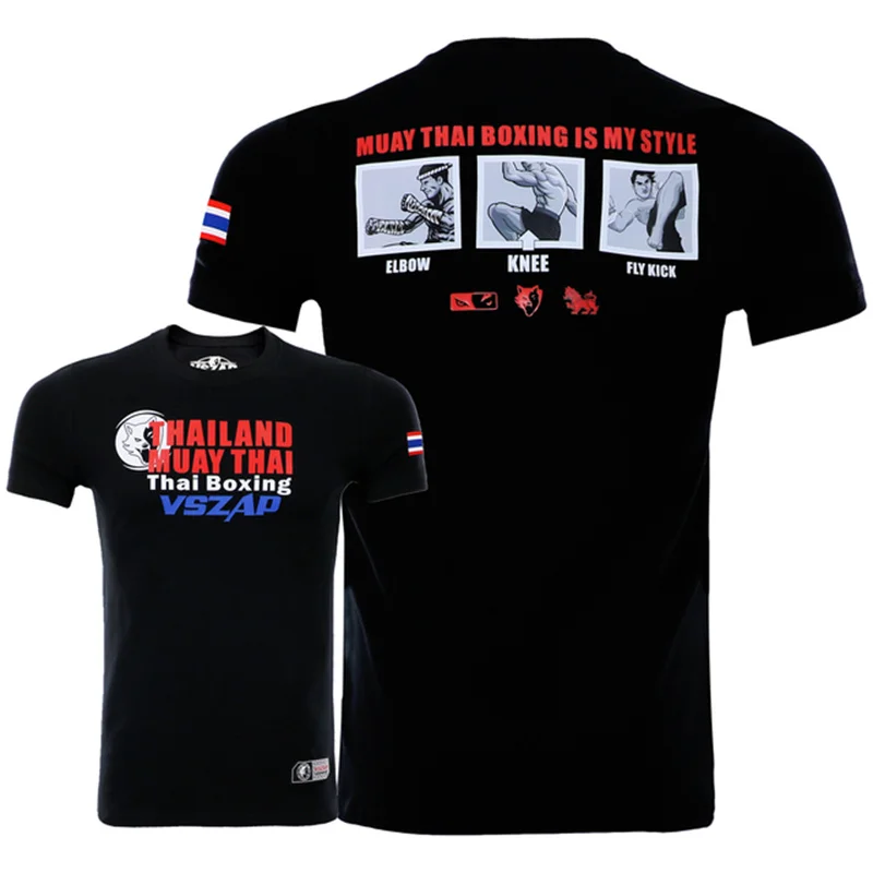 Herren Damen T-Shirt Outdoor Muay Thai Trainingsanzug Mode Schnelltrocknend Atmungsaktiv Gym Kurzarm Rundhals Lässiges Sommer-Oberteil – Detail 11