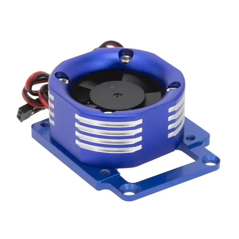For TRXS 1/8 4WD SLEGE Motor Radiator Aluminum Alloy Heat Dissipation Cover With Lights