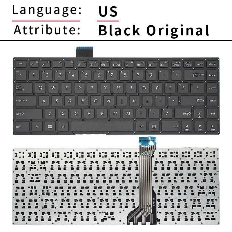 Clavier d'ordinateur portable d'origine américain et russe, pour ASUS EHighly E402M E402MA E402S E402SA E402N E402NA R417 R417N R417S R417SA R417MA, nouveau