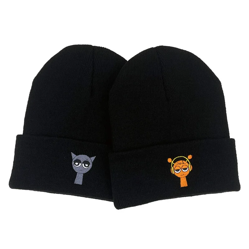 

Sprunki Rhythm Box Knitted Hat Autumn And Winter Warm Men's And Women's Versatile Pullover Hat Children's Birthday Gifts