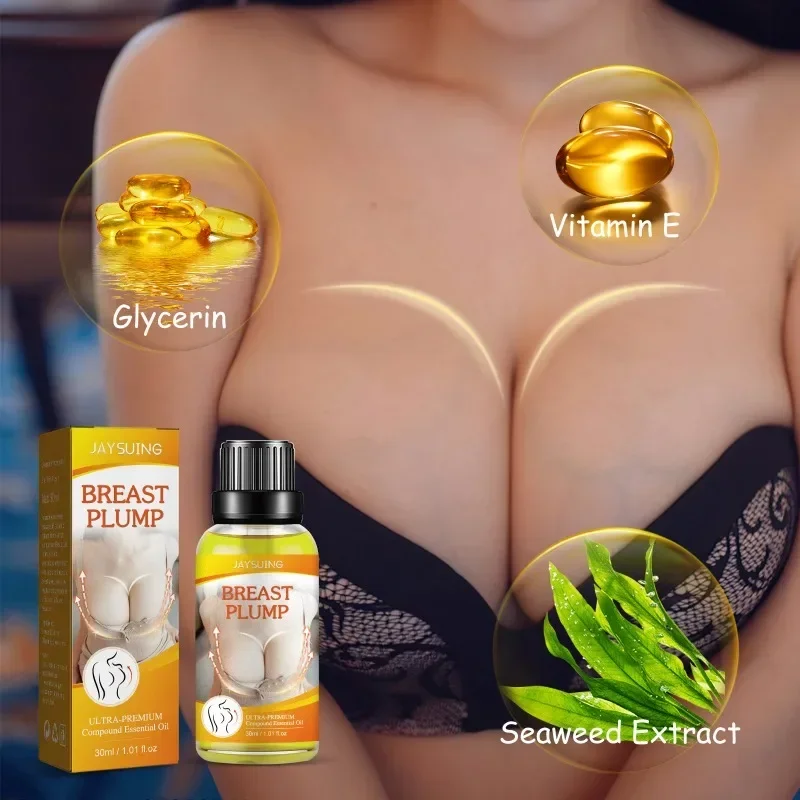 Female Lifting Breast Massage Up Size Essential Oil Anti-Sag Enhances Elasticity Firming Plump Serum Chest Enlargement הגדלת חזה