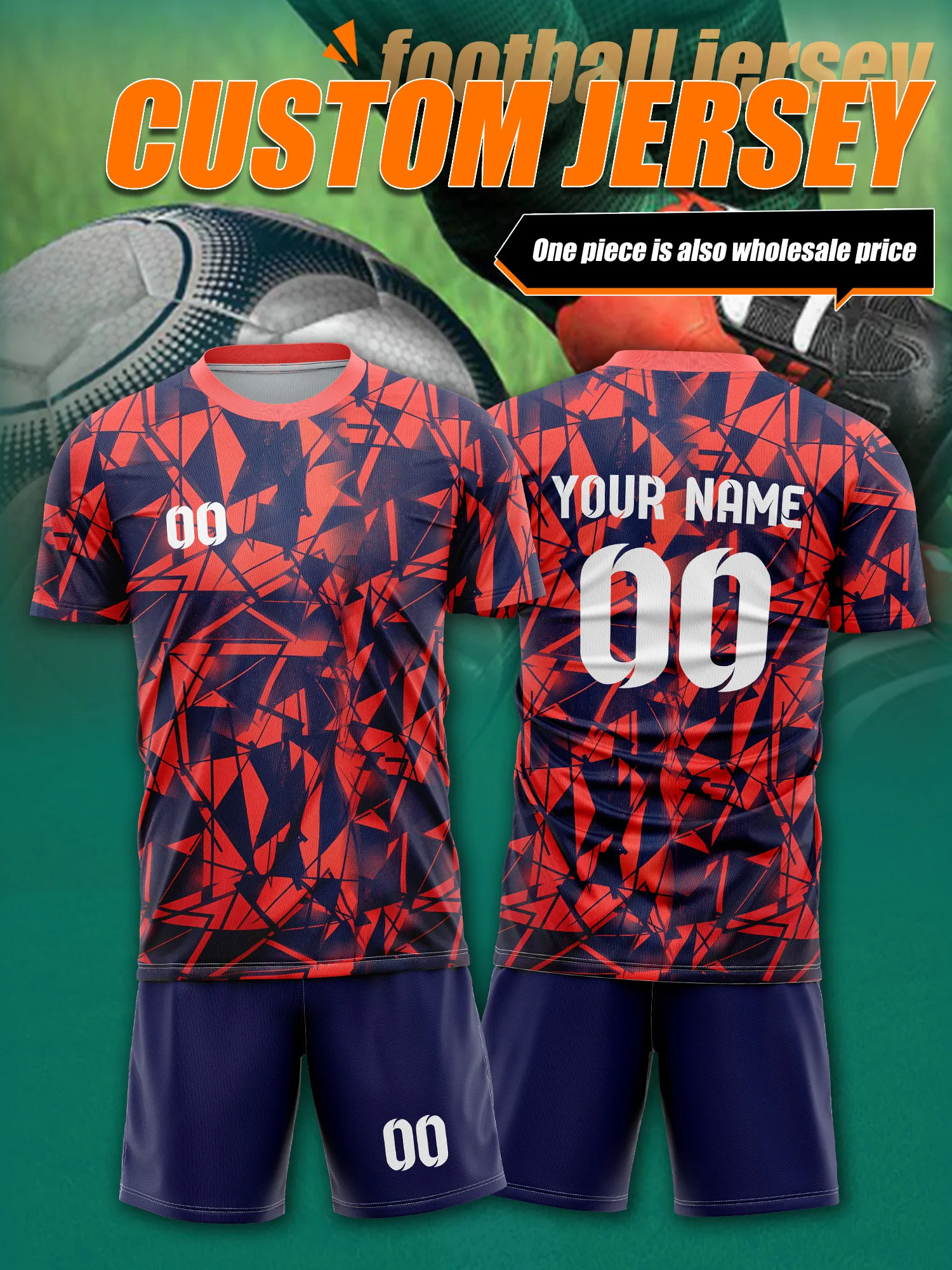 

Футбольная майка с индивидуальным изображением, номером и именем, уникальная идея для подарка, персонализированная одежда для футбольных фанатов с полной печатью.