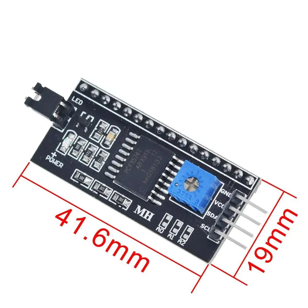 TZT IIC I2C TWI SPI Serial Interface Board Port 1602 2004 LCD LCD1602 Adapter Plate LCD Adapter Converter Module PCF8574 image 3
