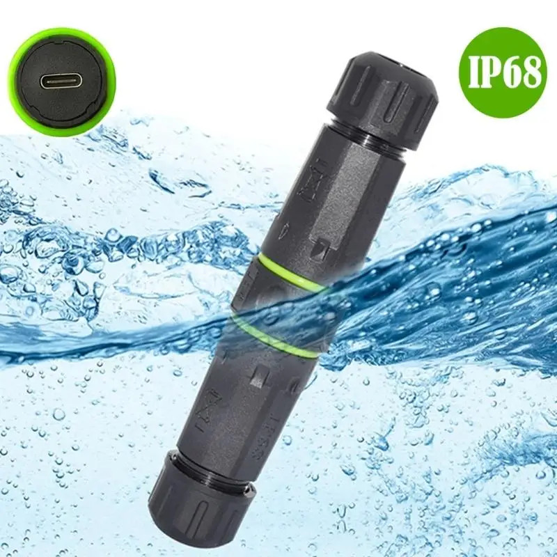 20CB IP68 방수 전기 케이블 커넥터 야외 방수 10Gpbs USB C