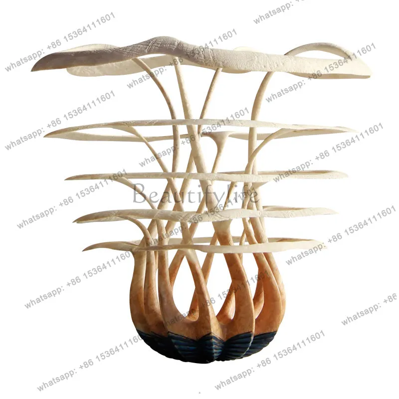 

Abstract wood carving ornaments Hotel clubhouse Sales office Model room Entrance soft decoration