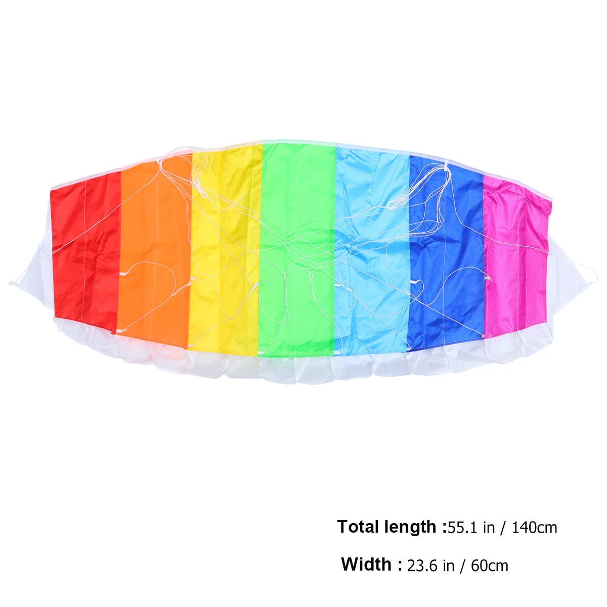 1.4 متر سلسلة مزدوجة قوس قزح مظلة طائرة ورقية 30 متر خط لوحة الطقس مقاومة الطيران والعتاد للأطفال الترفيه في الهواء الطلق على الشواطئ