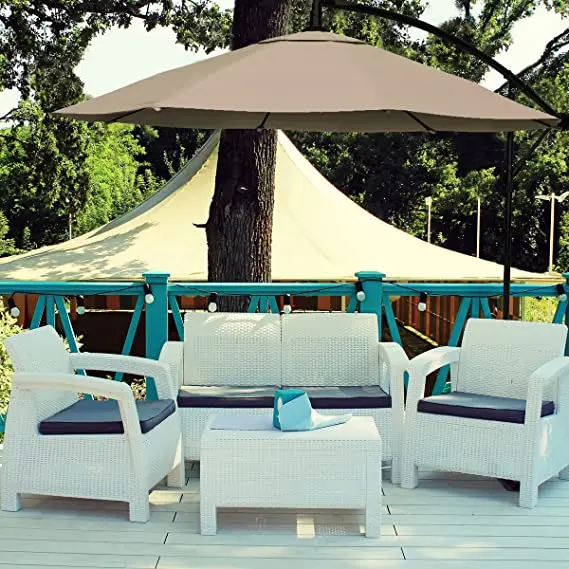 

Outdoor Water Proof Sun Shelter Offset Umbrella Commercial Villa Cantilever Market Patio Beach Umbrellas With Base