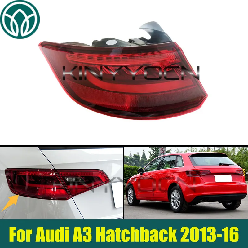 

Car Rear Tail Light For Audi A3 Hatchback 2013-2016 Rear Bumper Stop Brake Lights Turn Signal Lamp Tail Light
