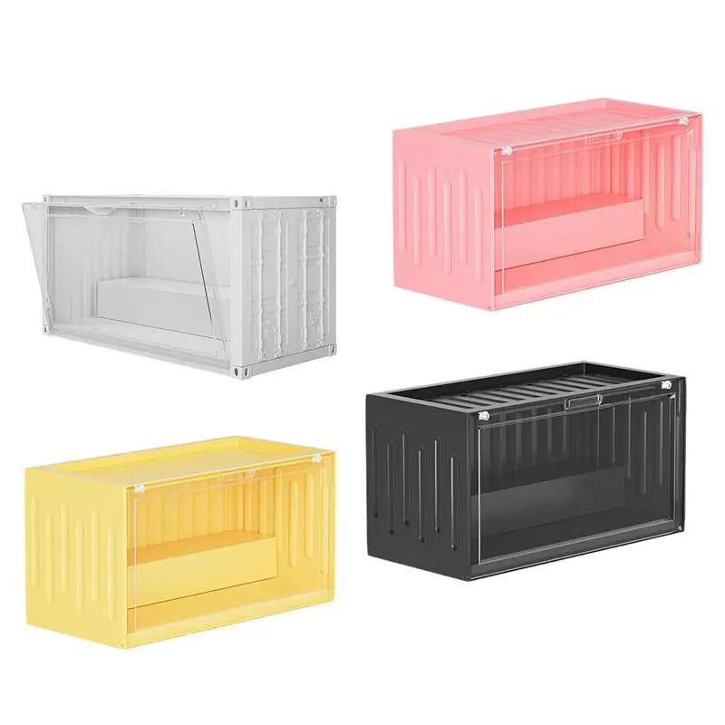 Mini Figure Display Case Statue Organizer Miniature Figurines Display Stand for Dresser Homes Bedside Table Offices Office Table