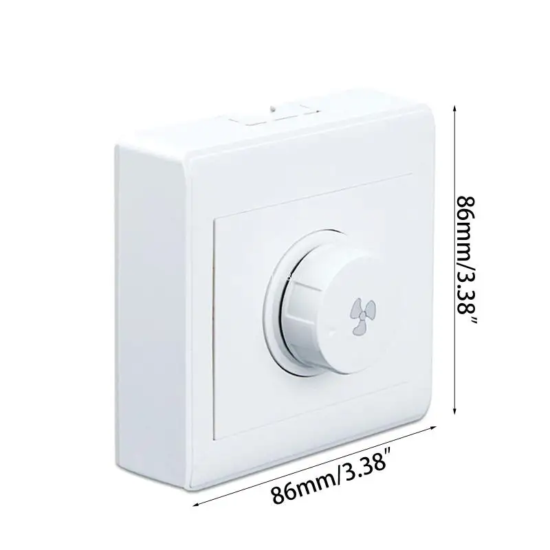 Adjustable Ceiling Fan Speed Control Switch Wall Button Dimmer Switch Electronics Mechanical Rotary On/Off Switch