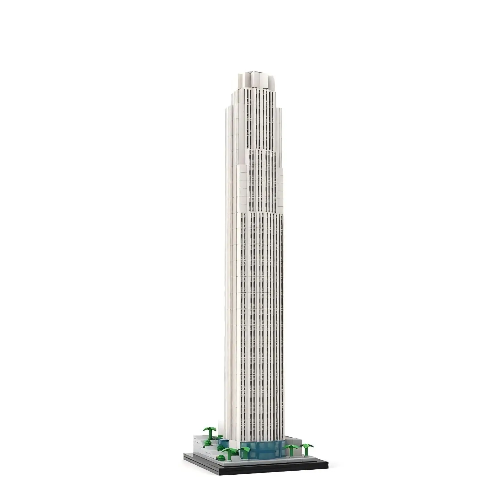 America Bank Tower Building Blocks MOC-190102 Famous Urban Architecture 1:800 Ratio Assembly Model Puzzle Kids Toy Birthday Gift