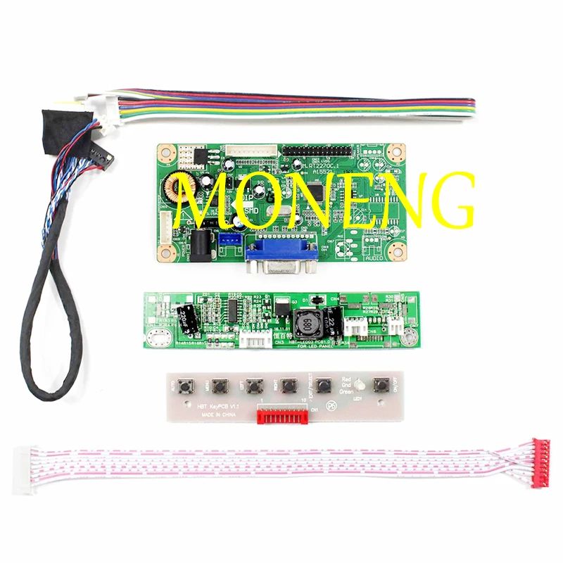 HDMI + 2AV+ VGA LCD Driver Controller Board Kit for Panel CLAA102NA0ACW / HSD100IFW1-A00 /HSD100IFW1-A01 1024*600