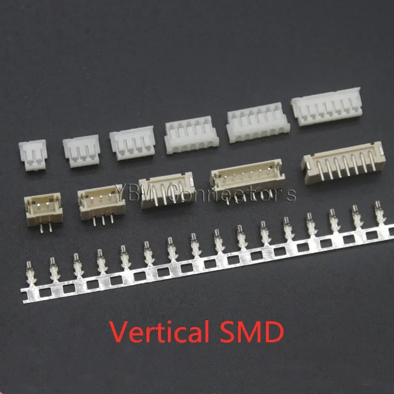 10sets ZH1.5 2/3/4/5/6/7/8/9/10 Pin Connector 1.5MM Pitch Header + Housing + Terminal Vertical / Horizontal SMD Pin