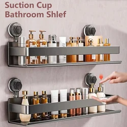 Wall-mounted Bathroom Shlef Suction Cup Shower Shelves Shower Storage Holder Rack Shampoo Storage Rack Bathroom Organizer