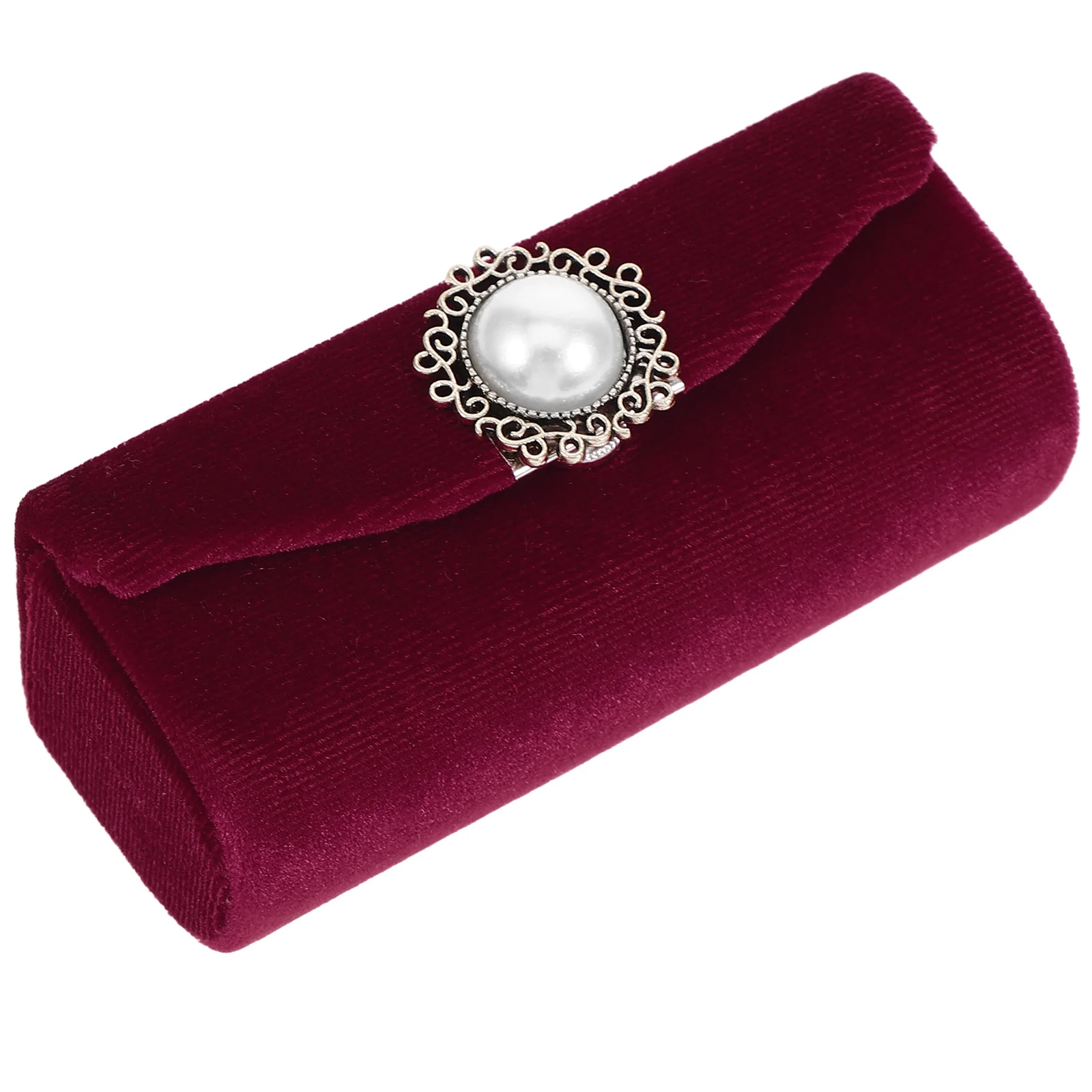 กล่องลิปสติกเดี่ยวพร้อมกระจก กล่องใส่ลิปสติกแบบพกพาสำหรับผู้หญิง กระเป๋าใส่ลิปบาล์มสำหรับเดินทาง