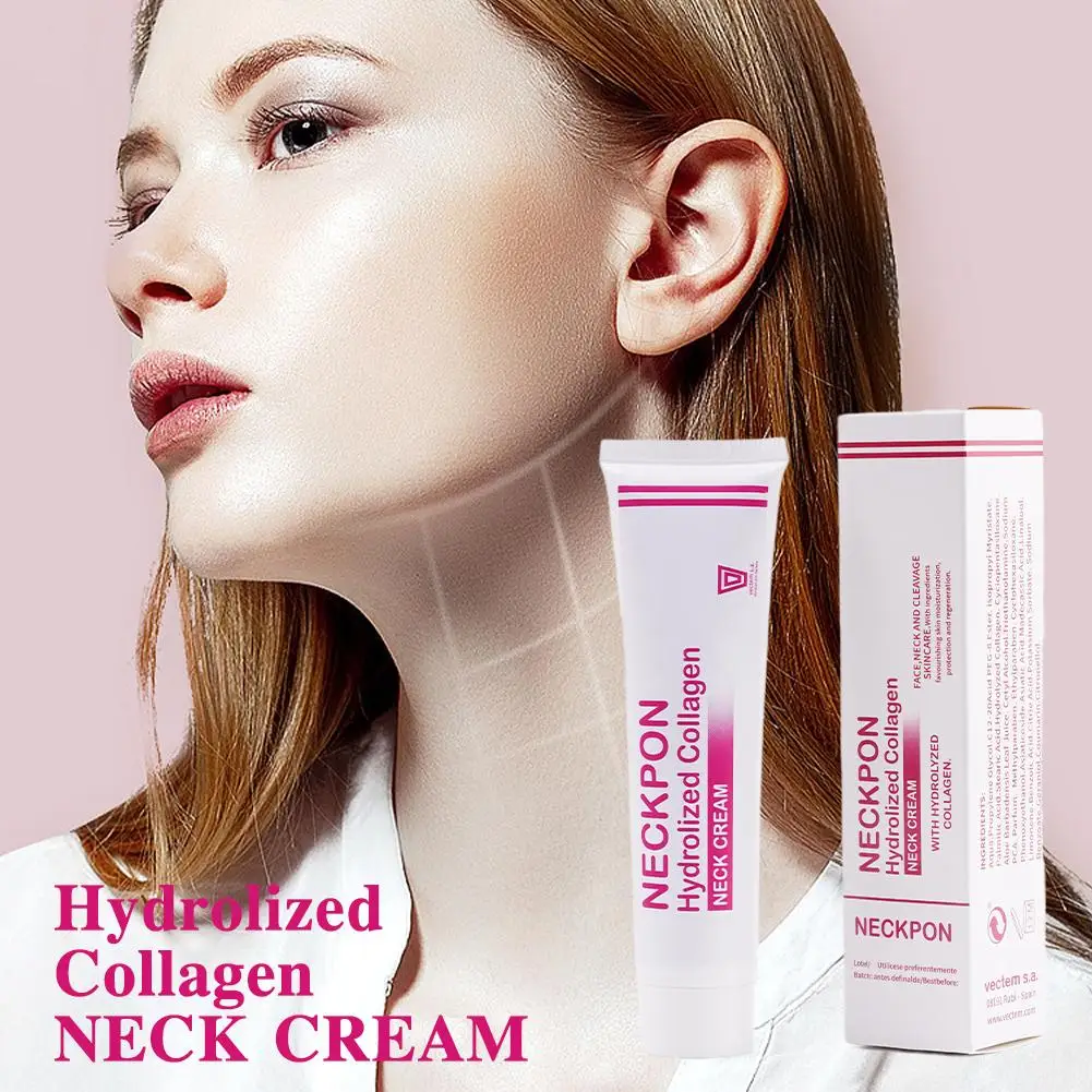 Neckpon Hydrolized Collagen Neck Cream For Face Neck Cleavage Skincare Cream With Hydrolized Collagen Aloe Vera Anti-aging Cream