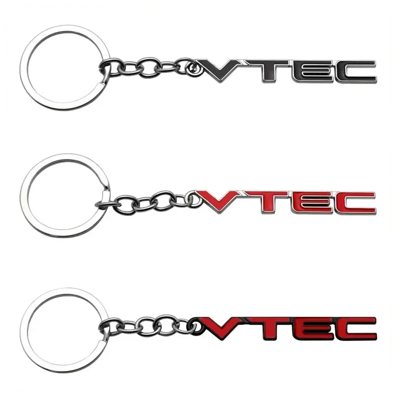 Car Metal Keychain Keyring Auto Key Rings Holder for Honda VTEC Mugen Accord Pilot Civic City CRV HRV Jazz Odyssey Crosstour