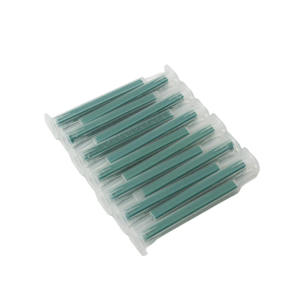 50 Pcs 2K Adhesive Mixing Tips Mixer Nozzles AB Mixing Hose Static Mixer 16 / Knots For Twos Component Liquid Mixings Machines