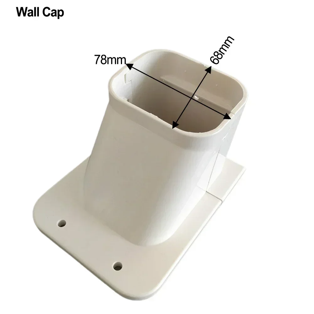 Adatta agli ambienti gomito piatto a 135 ° per interni ed esterni copertura terminale linee di connessione tappo a parete in PVC tappo per ingresso a parete facile da installare