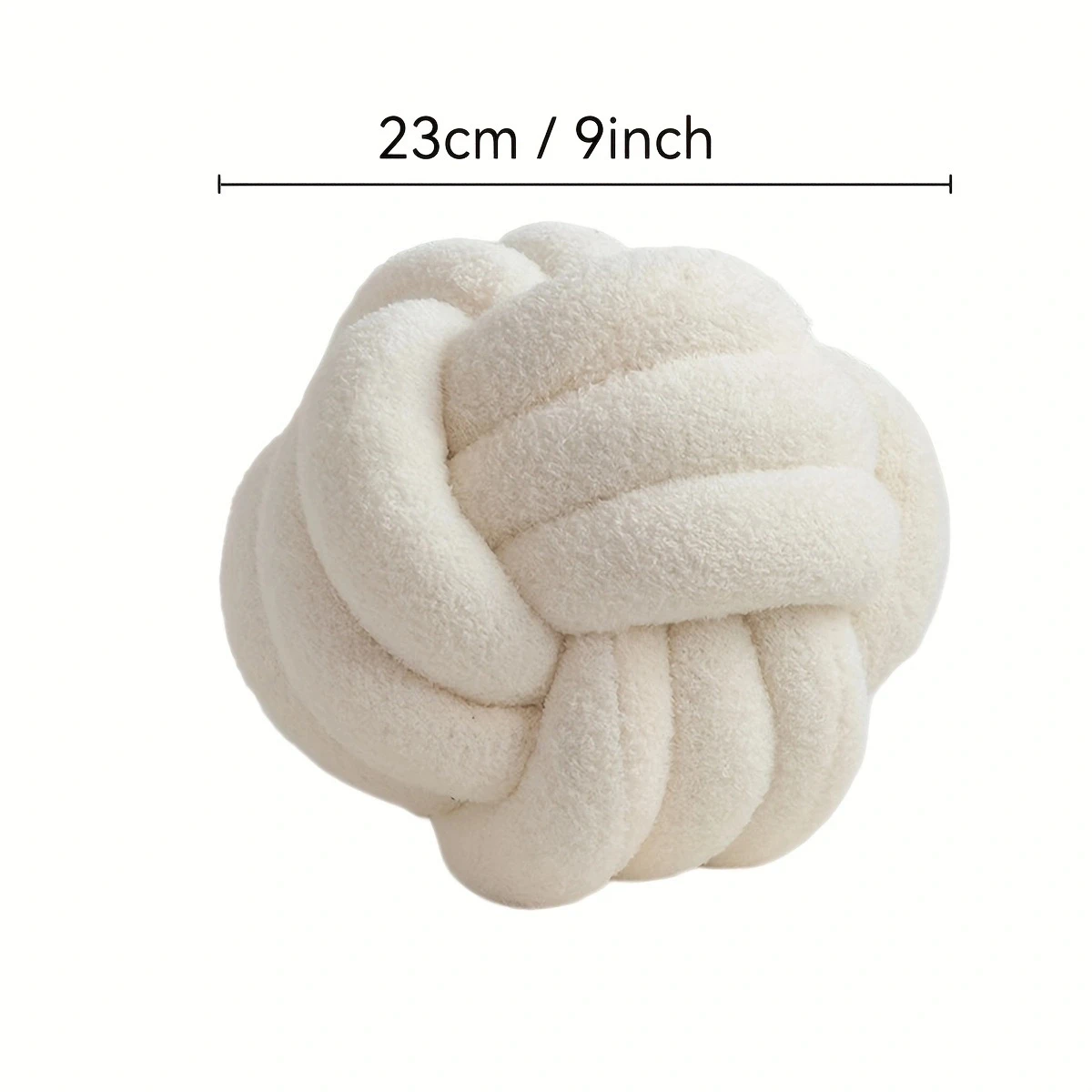 1pc Round Knot Throw Pillow Home Decorative Ball Pillow Soft, Knot Pillow Ball, Knotted Pillow for Living Room Bed Couch Sofa