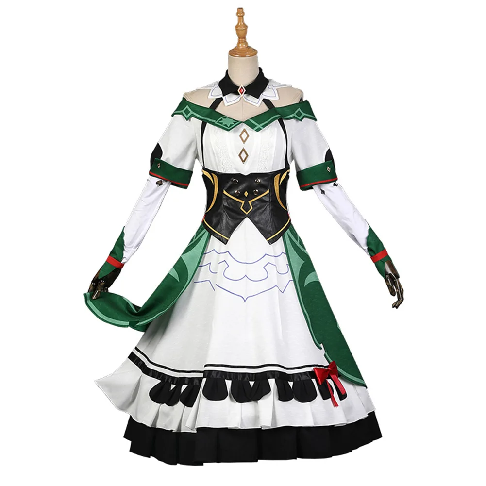 

Game Genshin Impact Katheryne Cosplay Costume Dress Outfits Halloween Carnival Suit