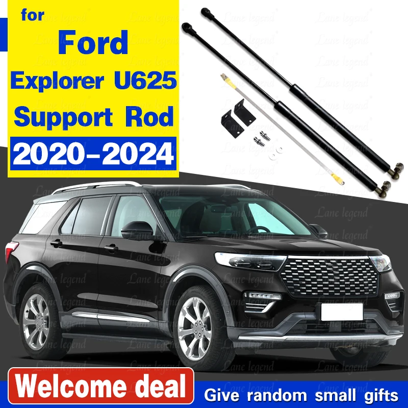 For Ford Explorer U625 2020 2021 2022 2023 2024 Front Hood Bonnet Lift Support Poles Struts Shocks Hydraulic Rod Gas Springs