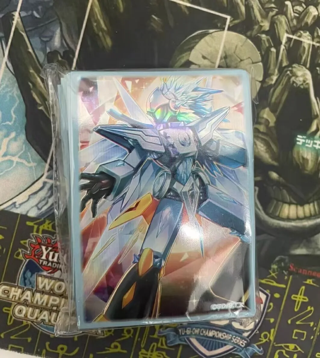 100pcs-yugioh-konami-duel-monsters-crystron-halqifibrax-prism-official-collection-sealed-card-protector-duelist-sleeves