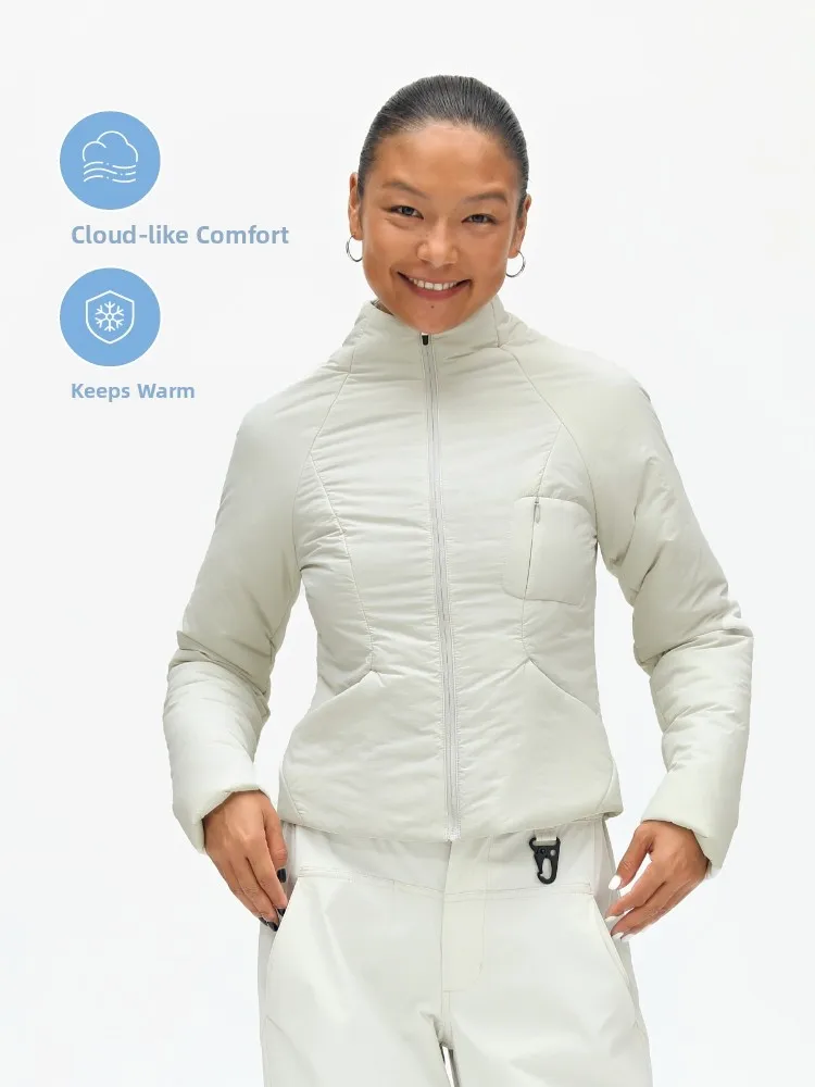 

Oneup Slim Fit Cotton Jacket Lightweight Thin Outerwear Women's Autumn Winter Hiking Mountain Climbing Outdoor Sports