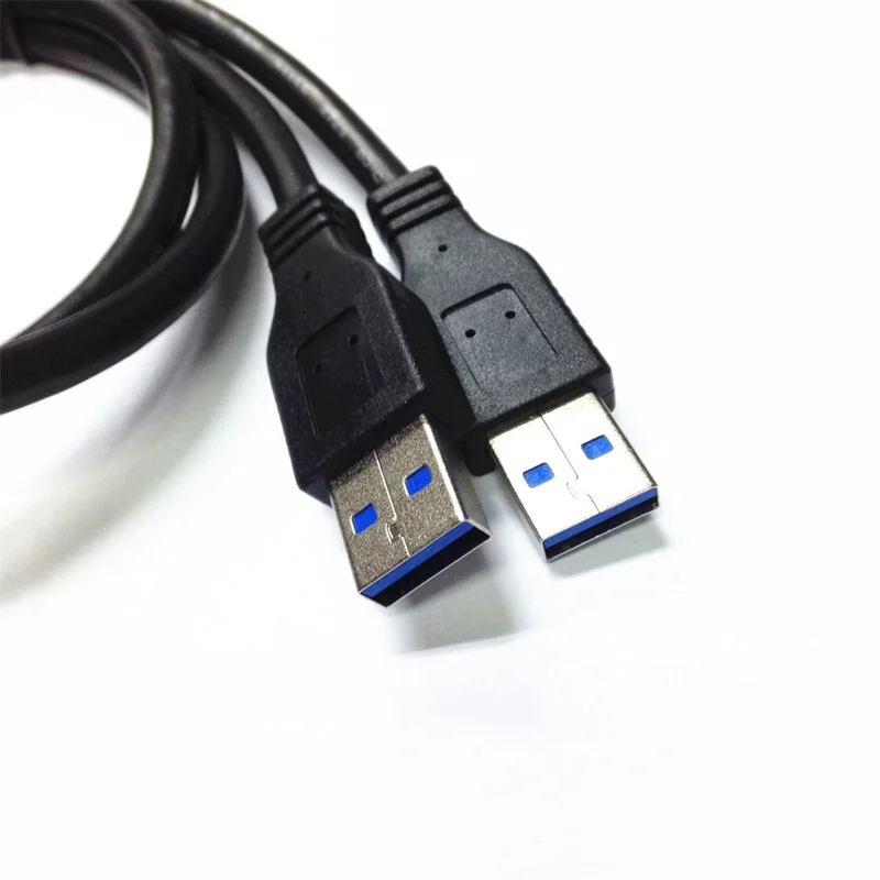 USB 3.0 Male to Female External Conversion Cable Extension Cable Dual USB Adapter Cable Lockable Panel Connection Cable