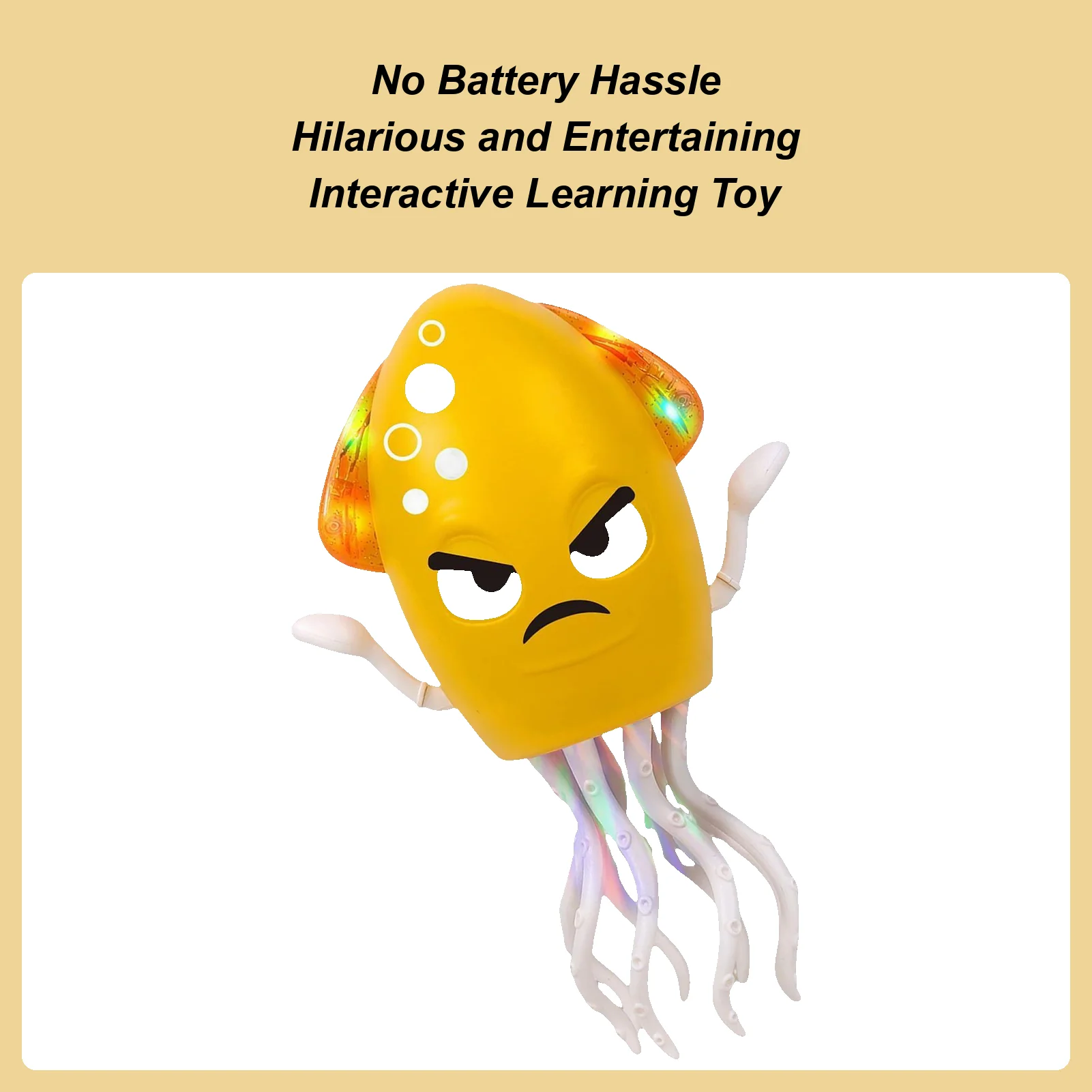 

Electric Dancing Octopus Toy Automatic Obstacle Avoidance Octopus USB Rechargeable Electric Robot with LED Lights and Music for