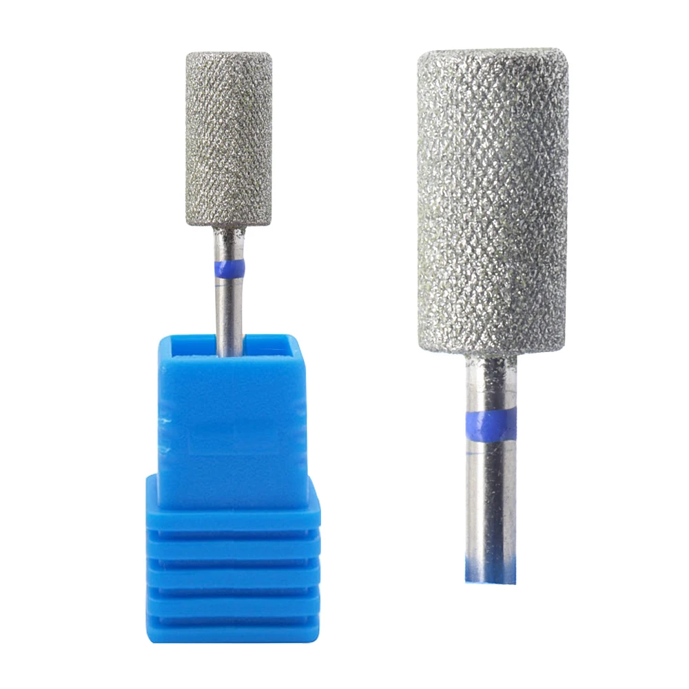 Easy Nail Diamond Cross Teeth Barrel Nail Drill Bits Rotary Cuticle Clean Burr 3/32\