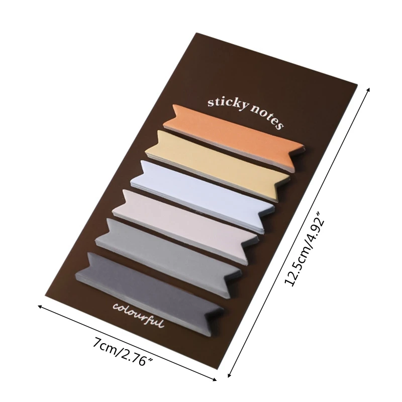 120PC Adhesive Memo Pad Color File Note Tabs To Do List Planner Sticker