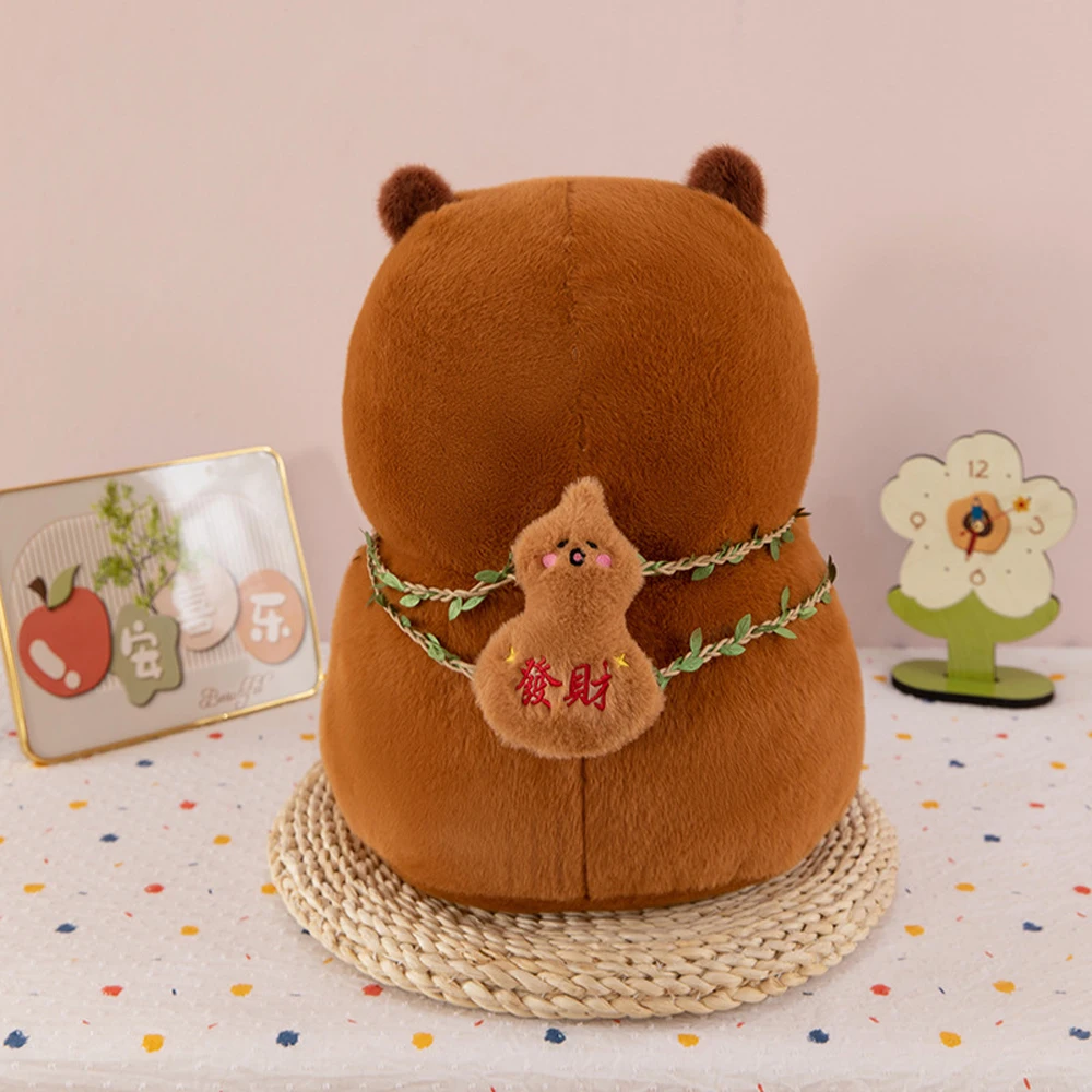 

Capybara Doll To Be Rich Capybara Plush Toy Gourd Backpack Soft Capybara Cotton Doll Animal Cute Capybara Stuffed Doll Birthday