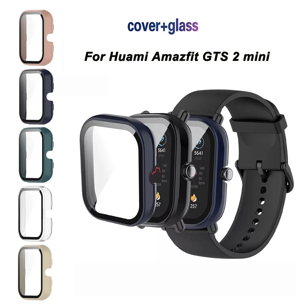 حافظة لهاتف Huami Amazfit GTS2 mini GTS 2 mini حافظة ممتصة للصدمات بإطار من البولي كربونات الصلبة + شاشة HD رفيعة من الزجاج المقسى مضادة للخدش #1