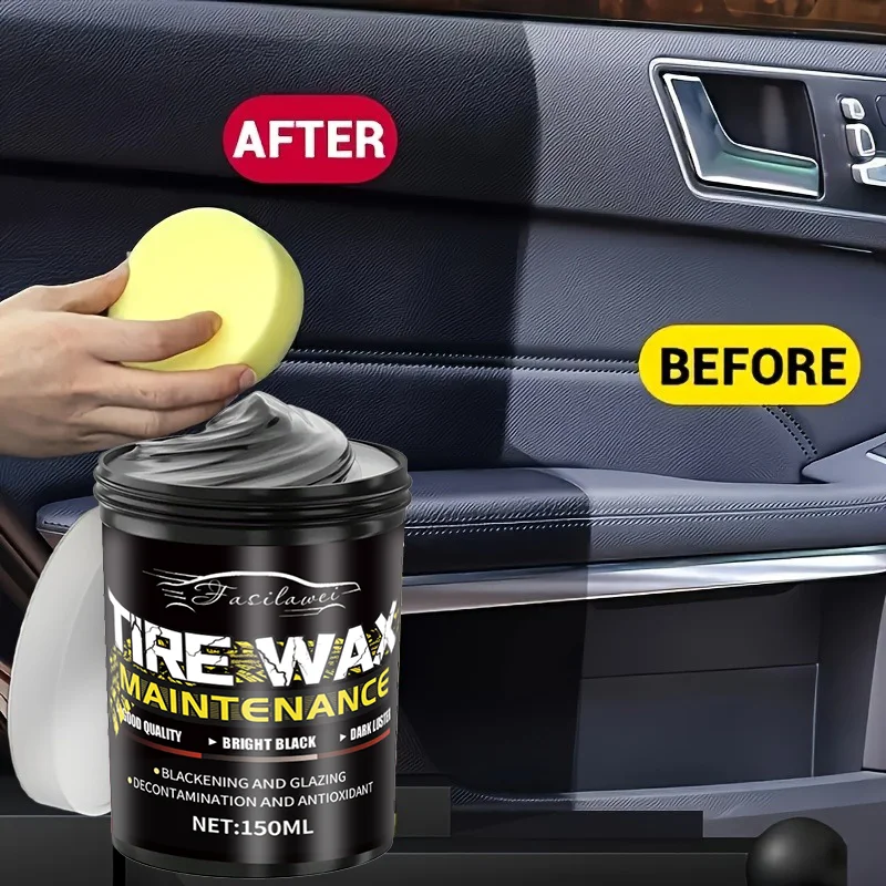 Car Interior Renovation Wax 100g,1pc-Al-in-one Leather and Plastic Care Wax,Dashboard,Seats, Central ControlMaintenance,Renovati