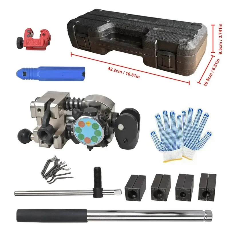 for Upgraded Car Brake Tube Flared Reaming Tool Copper Tube Flaring Tool Can Expand 45 Degrees Single Double Layer Brake Line