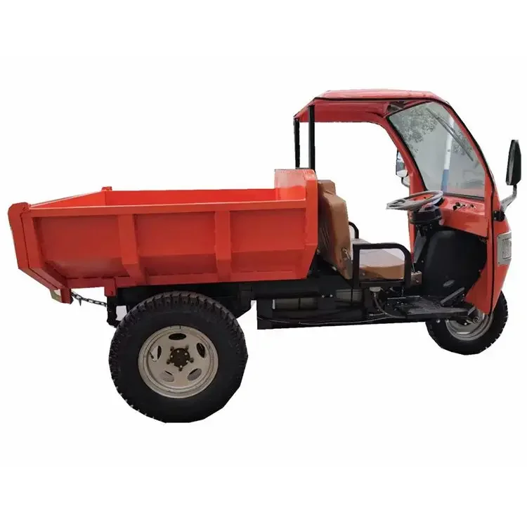 Automatic hydraulic lifting system eec trike 3wheel electric tricycle 500w open cargo loading truck dumper