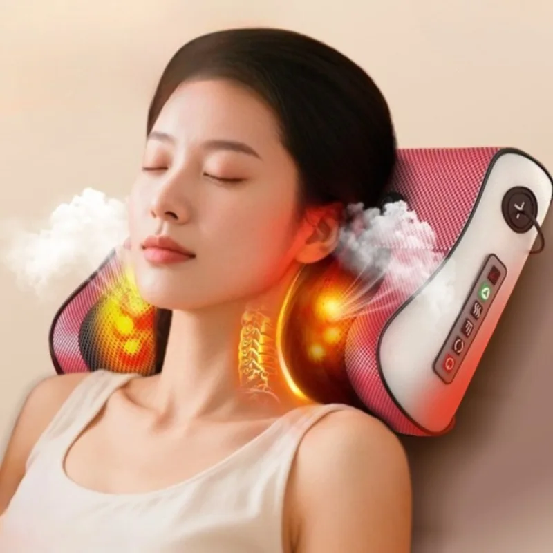 다기능 목 어깨 마사지기 가정용 목 및 등 주무르기 마사지 도구 (다양한 조절 가능한 온찜질 마사지 기능 포함)