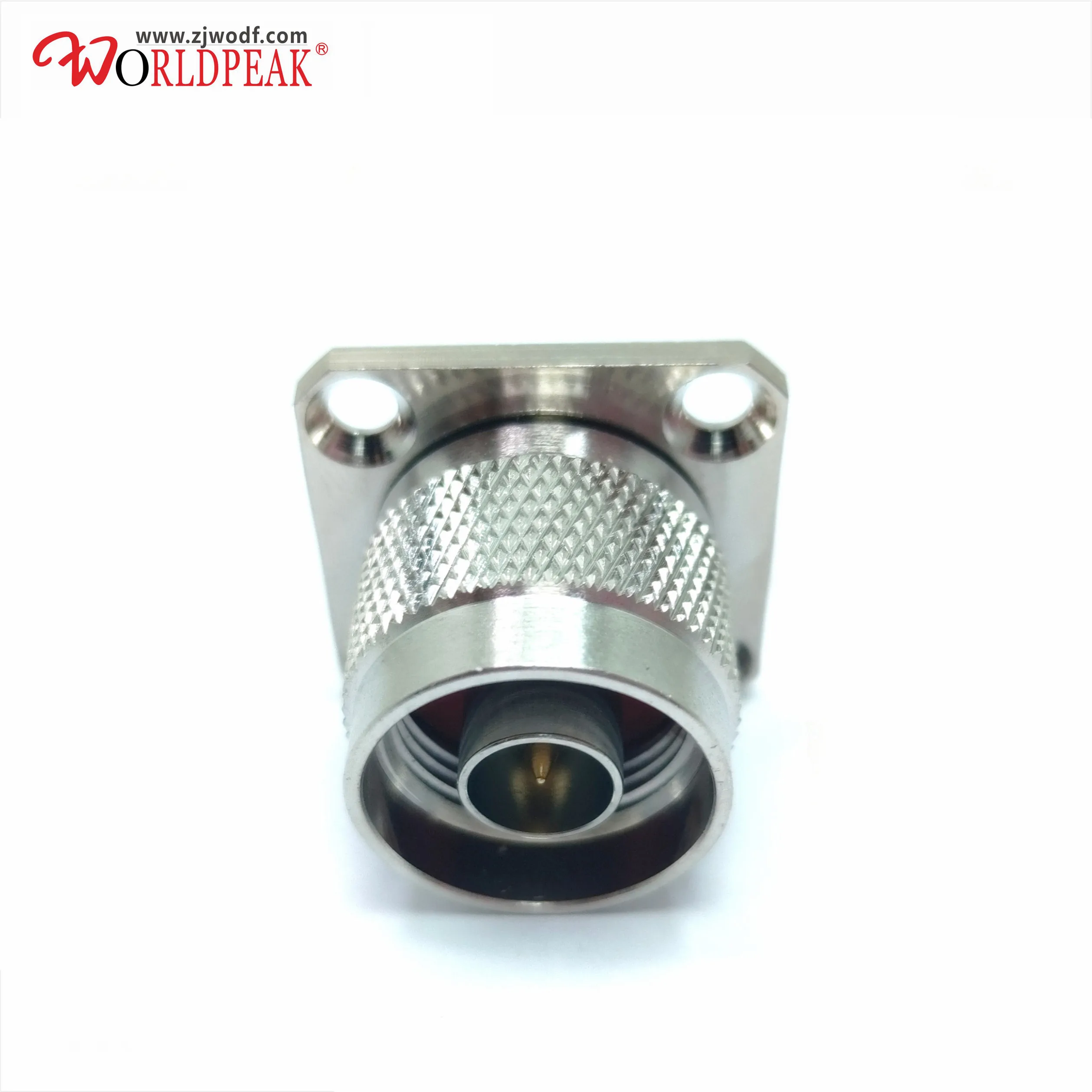 Free shipping 10pcs N-Type Male Plug 4 Hole panel Mount flange with solder straight connector