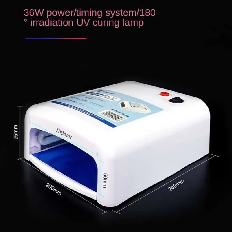 Sunshine SS-818 UV Glue Curing Lamp Mobile Phone Repair LED UV Four-Tube Shadowless Glue 36W Green Oil Curing UV Lamp