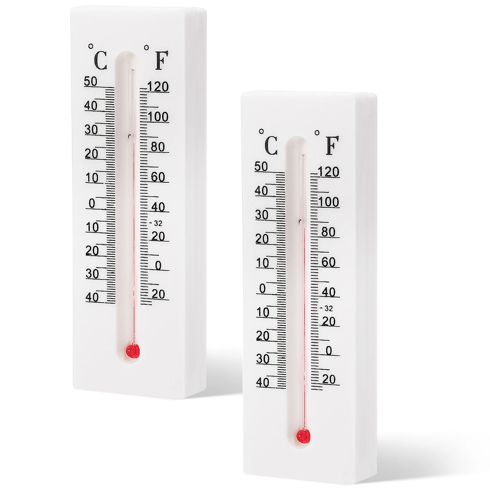 

2Pcs Key Hider Box Outdoor Thermometer Hidden Key Holder for Outside Decorative Storage Weather Resistant Outdoor Thermometer