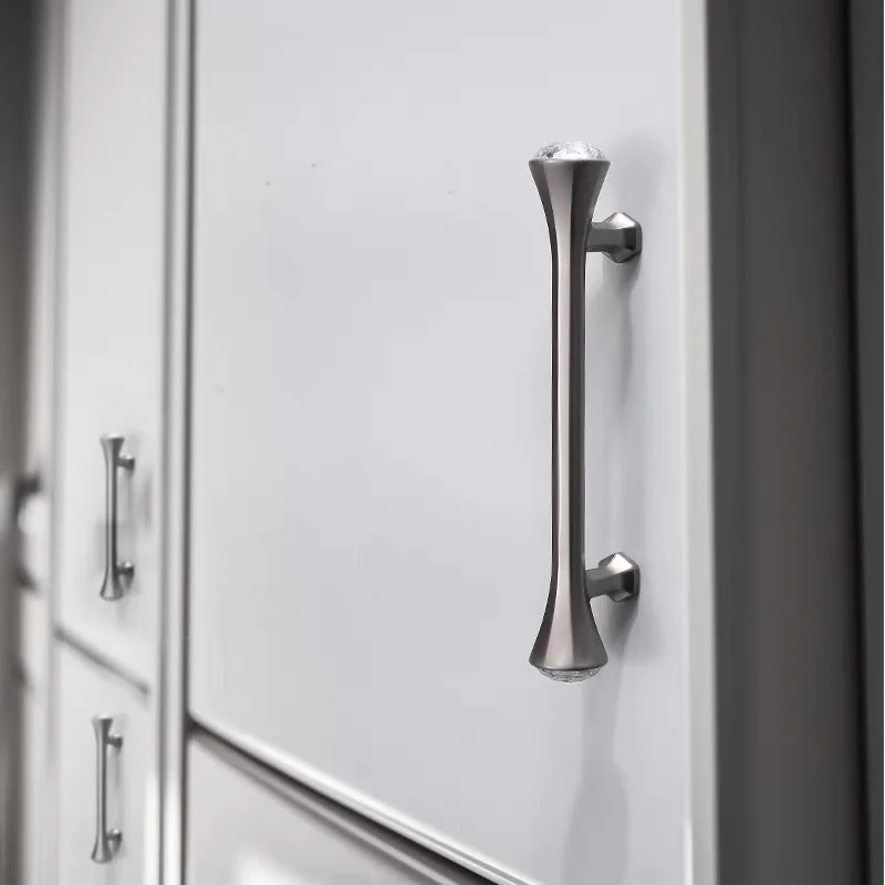 Modern Diamond Kitchen Cabinet Storage Handles France Wardrobe Closet Door Pulls Drawer Knobs Bedside Dresser Furniture Handles
