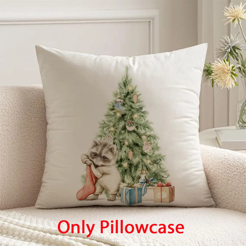 

Christmas Pillow cover fall decorative 45x45 cushions cover for new pillow case winter decorative cushions