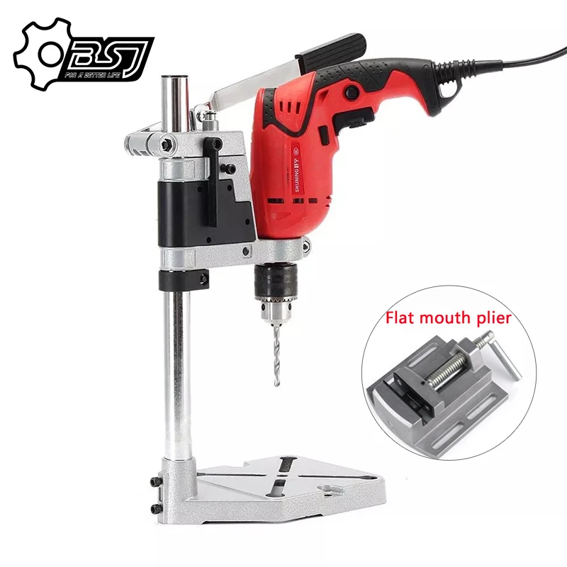 Electric Bench Drill Stand Single-Head Electric Drill Base Frame Drill Holder Power Grinder Accessories For Woodwork Rotary Tool