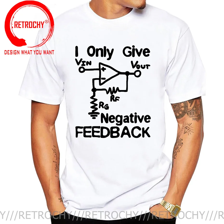 Electrical Engineer T Shirt Mechanical engineering technician Circuit Diagram I Give Negative Feedback Computer Engineer T-Shirt